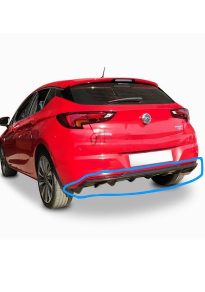 Opel Astra K Rieger Difüzör Plastik Parlak Siyah