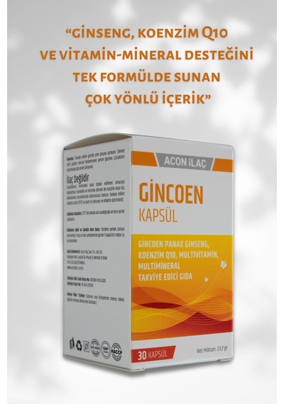 Gincoen Kapsül Multivitamin 30 Kapsül
