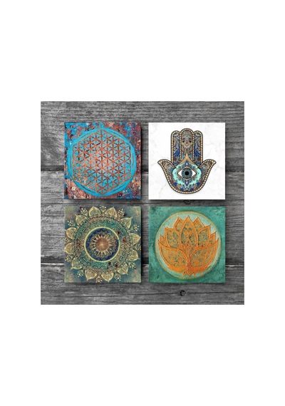 Mandala, Yaşam Çiçeği, Lotus Çiçeği, Fatma Ana Eli Hamsa Taş Bardak Altlığı Seti - 4 Parça - Dekoratif, Rustik Mutfak Aksesuarı, 10x10 Cm, Kaydırmaz Tabanlı, Şık Ve Dayanıklı Sc212 Çok Renkli Mandala, Yaşam Çiçeği, Lotus Çiçeği, Fatma Ana Eli Hamsa Taş Bardak Altlığı Seti - 4 Parça - Dekoratif, Rustik Mutfak Aksesuarı, 10x10 Cm, Kaydırmaz Tabanlı, Şık Ve Dayanıklı Sc212 Çok Renkli