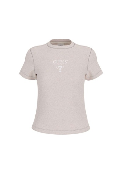 Guess Colette Kısa Kollu Kadın Krem T-shirt V4yı21kcdh1-fj8n Krem