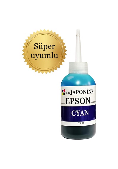 Epson Uyumlu 70 ML Mavi Mürekkep
