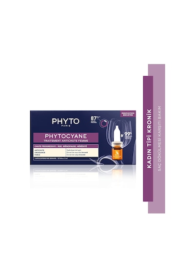 Cyane Kadın Tipi Kronik Saç Dökülmesi Karşıtı Bakım Serumu 12 x 5 ML