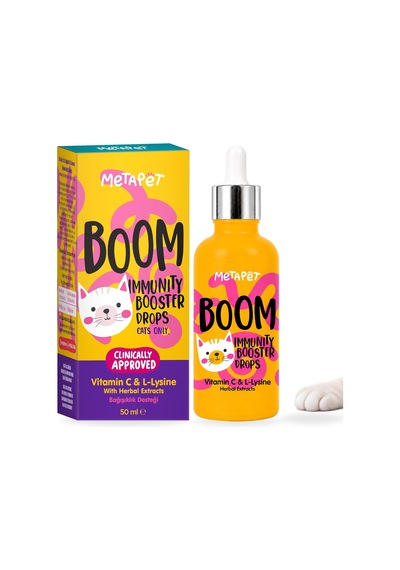 Metapet Kedi Bağışıklık Güçlendirici Damla 50 Ml, C Vitamini L-lizin