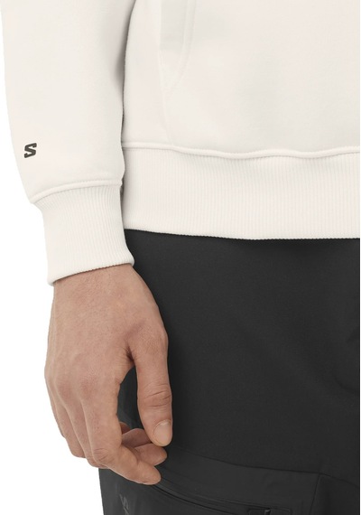 Salomon Salomon Salomon Logo Erkek Beyaz Sweatshirt 17970 Beyaz