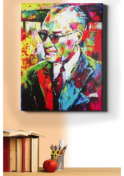 Webstyle Sayılarla Boyama Seti Kasnaklı Renkli Atatürk 5 60x75 Cm