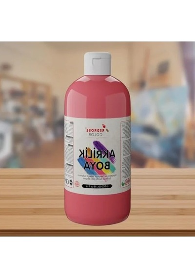500gr Pembe Akrilik Boya - Yüksek Kalite 0.2 L