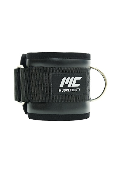 Musclecloth Deri Padded Ankle Cuff 2'li Paket Siyah