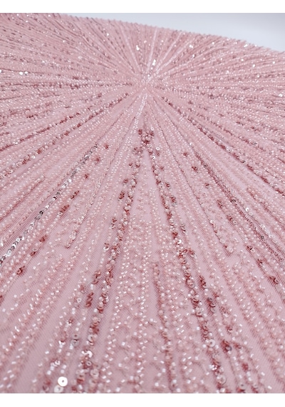 Taşlı Abiyelik Kumaş Pembe