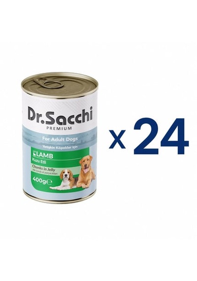Dr. Sacchi Delicious Kuzulu Köpek Konservesi 400 Gr 24 Adet