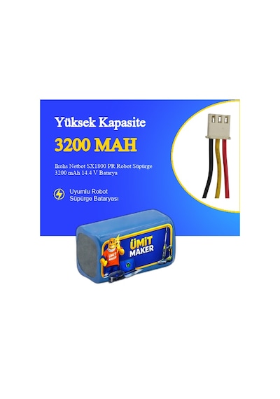 Ikohs Netbot Sx1800 Pr Robot Süpürge 3200 Mah 14.4v Batarya
