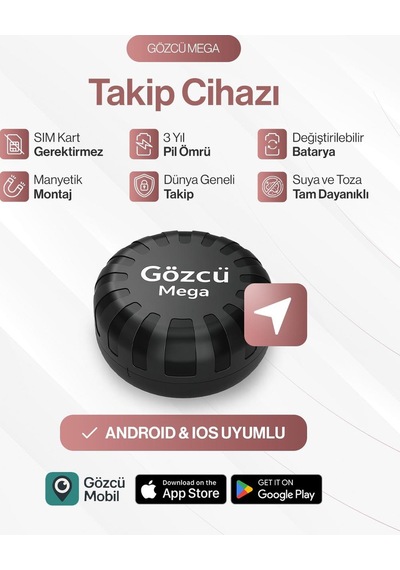 Gözcü Mega Takip Cihazı Android+ıos