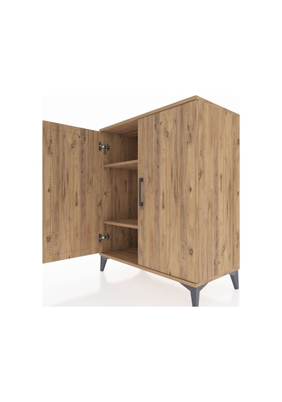 Hyperion Şifonyer 2 Raflı 2 Kapaklı 88x44x106 Çam-çam Çam