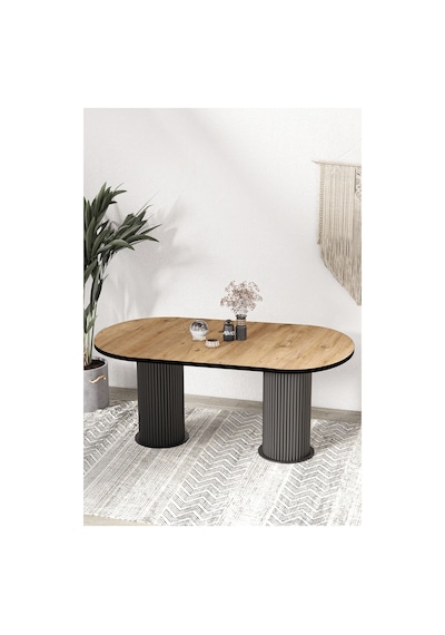 Avvio Brita Ptt Lake Mdf Beyaz Ayakli 80x140 Mutfak Masasi Yemek Masasi Akça