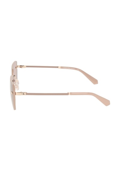 Calvin Klein Jeans Ckj 25207s 722 62 Unisex Geometrik Gold Metal Güneş Gözlüğü Altın