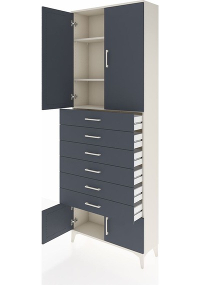 Arges Dolap 3 Raflı 6 Çekmeceli 4 Kapaklı 88x30x243 Aytaşı-an... Aytaşı Arges Dolap 3 Raflı 6 Çekmeceli 4 Kapaklı 88x30x243 Aytaşı-an... Aytaşı