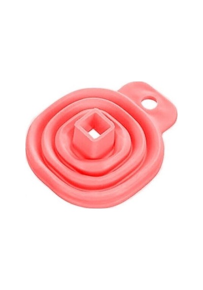 Mini Silikon Katlanır Huni Kırmızı Huni Diğer