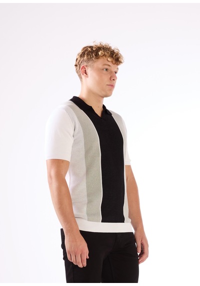 Dufy Siyah Blok Desen Erkek Triko - Slim Fit SIYAH