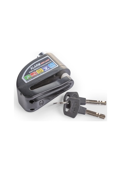 Locks Motosiklet Alarmlı Disk Kilidi Siyah