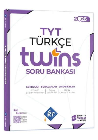 Tyt Twins Türkçe Soru Bankası Kr Akademi Yayınları