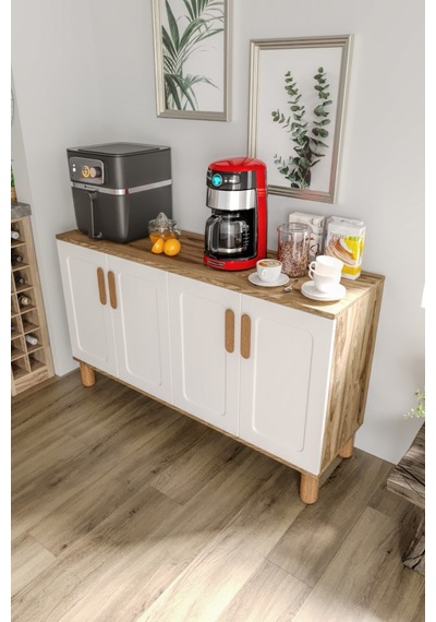 Flora Flr4120 Bohem Kahve Köşesi 4 Kapaklı Mdf Mebran Kapaklı Mutfak Dolabı Çok Amaçlı Dolap Aytaşı Ceviz Flora Flr4120 Bohem Kahve Köşesi 4 Kapaklı Mdf Mebran Kapaklı Mutfak Dolabı Çok Amaçlı Dolap Aytaşı Ceviz