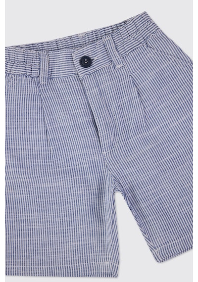Panço Erkek Bebek Çizgili Lacivert Şort 2611BB07003