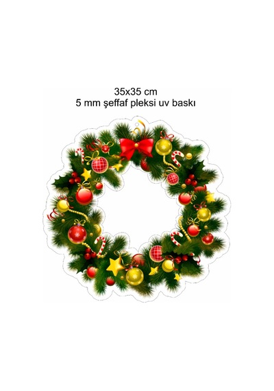 Universal Yılbaşı Kapı Süsü Noel Süsleri