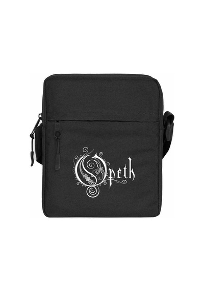 Opeth Logo White Siyah Omuz Çantası