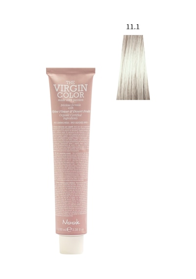 Nook Virgin Color Profesyonel Saç Boyası 100ml-ekstra Açık Küllü Platin Sarı 11.1-ash Soğuk Küllü Platın