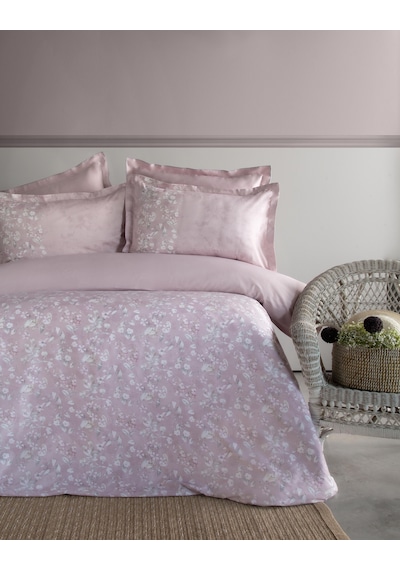 King Size Franny Rose Elegance Saten Nevresim Takımı Pembe