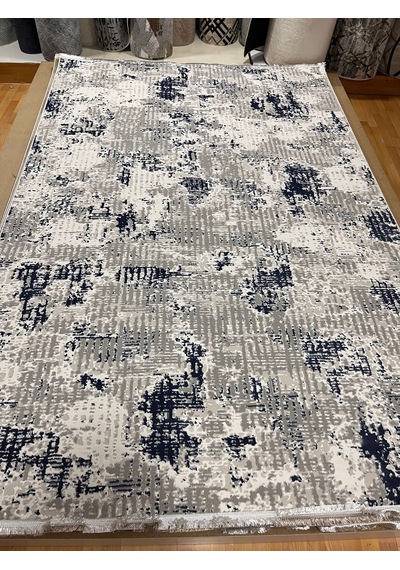 Bertuğ Halı Ada Serisi 012 Salon Oturma Odası Halısı 6m2 200x290 Gri Lacivert