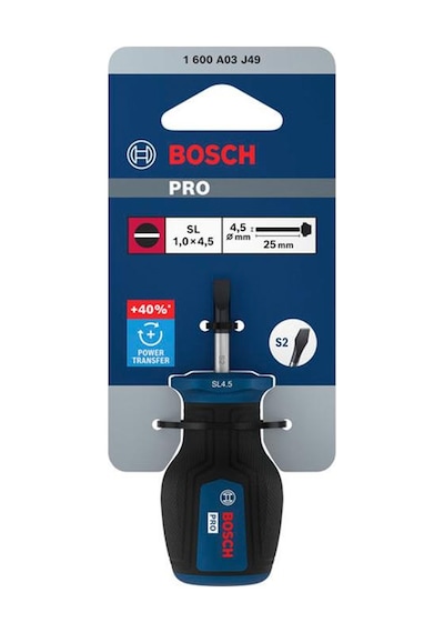 Bosch Pro 4.5x25 Mm Topaç Düz Tornavida Sl 1600a03j49