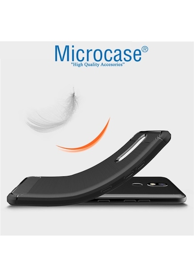 Microcase LG Uyumlu K40 Brushed Carbon Kilif + Cam (Seç) 364456370