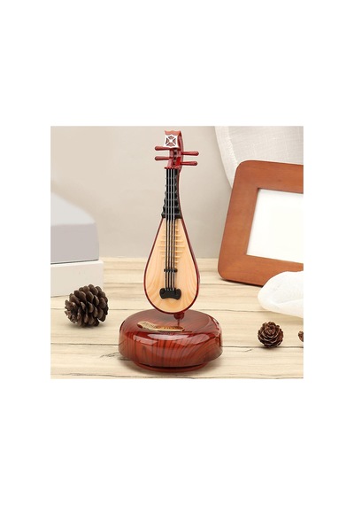 Hareketli Ud Müzik Kutusu Dekoratif Hediyelik Eşya Melodili Müzik Kutusu