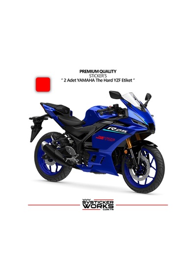Yamaha The Hard Yzf Sticker Yüksek Kalite Folyo 2 Adet Sticker Etiket 76276642