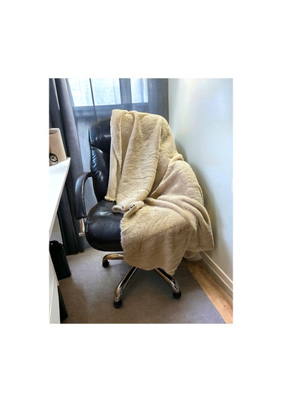 Zp Toscana 800 Gr, I Thal Bej Krem Peluş Kumaş 100x150cm Rabbt Tekstil Ev Tekstili Bej Bej