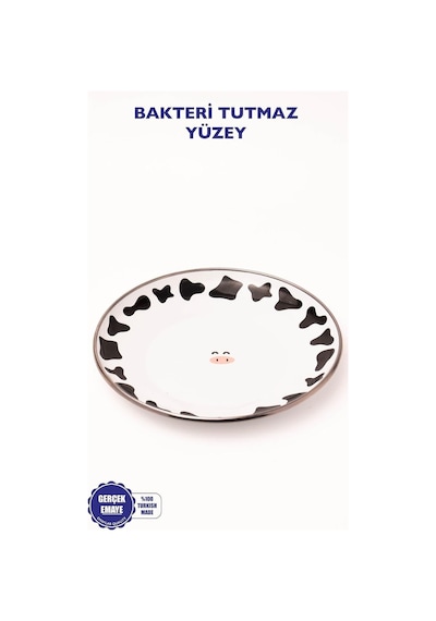 Mötilda Emaye Tabak Pasta Sunum Tabağı 21 Cm