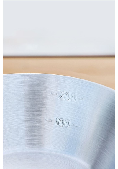 Çelik 275 Ml Katlanır Kulp Ölçekli Kamp Ve Piknik Kasesi Mt102 Gri