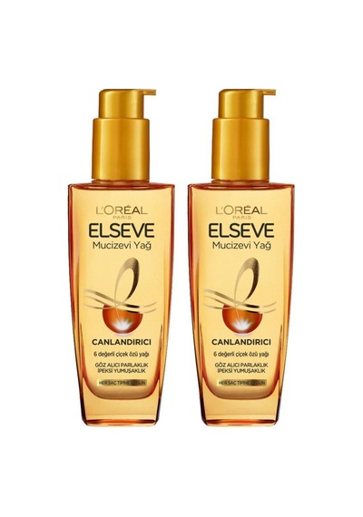 L'Oreal Paris Elseve Mucizevi Canlandırıcı Bakım Yağı 2 x 100 ML