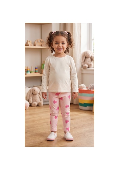 Fuar Baby Pamuklu Esnek Bebek Ve Çocuk Taytı - 9 Ay - 5 Yaş Pembe