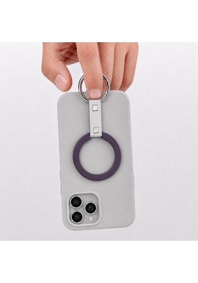 Zore Paris M1 Magnetik Ring Stand Telefon Tutucu Derin Mor