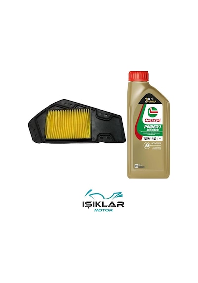 Kuba Brillant 125 Castrol Yağ Ve Hava Filtre Bakım Seti Bs0003