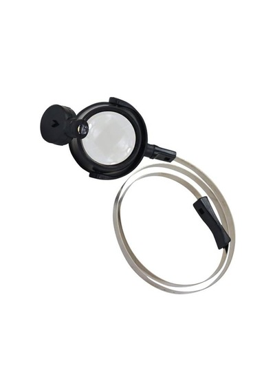 Mg13b-a Göze Takılan Tip 30 Mm Çaplı 15x Büyütmeli Led Aydınlatmalı Büyüteç