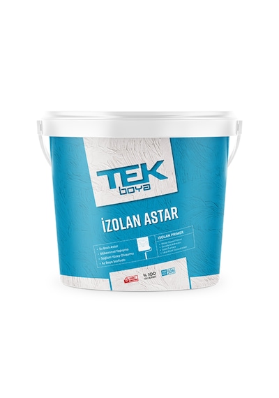 Tek İzolan Alçı Astarı 1/7 Konsantre Astar 2,5 Lt Şeffaf 2,5 L