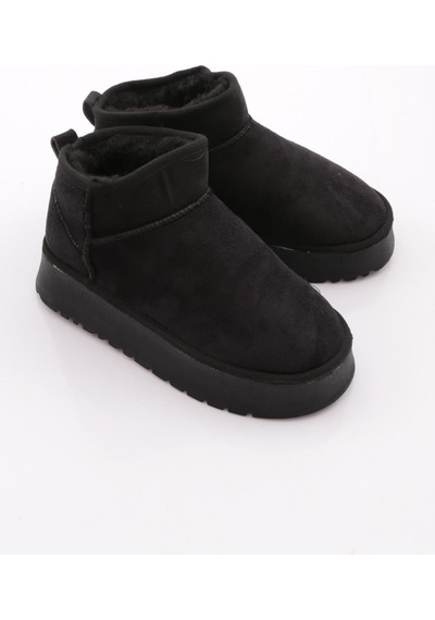 Dgn Cozy Kadın Ugg Bot Siyah