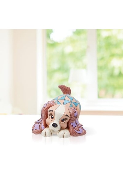 Enesco Gelenekleri Jim Shore Lady Ve The Tramp Minyatür Heykelcik, 2,5 İnç, Çok Renkli
