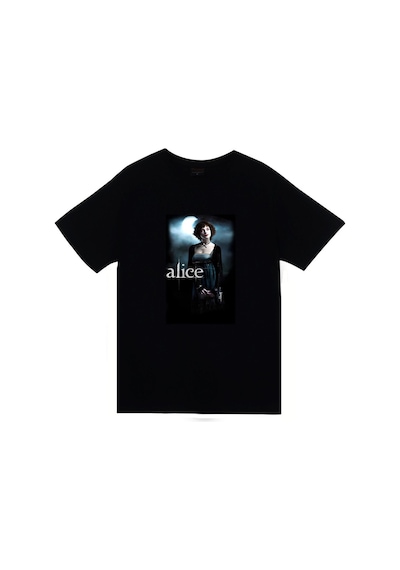 Stoned&Fame Twilight Film Alice Karakter Baskılı Unisex %100 Pamuk Siyah T-shirt SIYAH