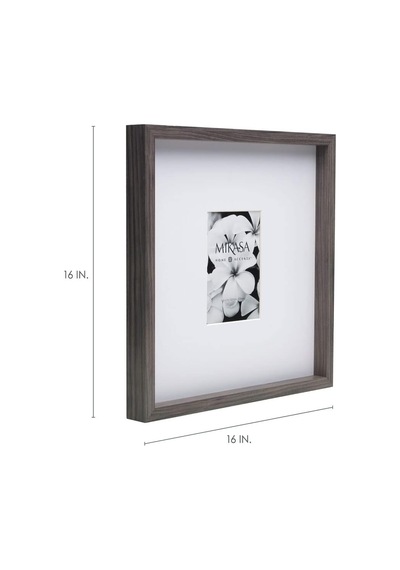 Galeri 5x7 İnç Mat Resim Çerçevesi, 40x40-mat 12x16, Gri