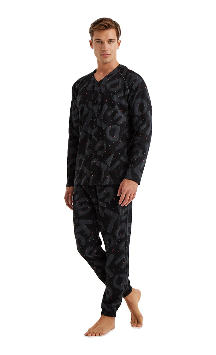 Blackspade Erkek Pijama Takımı 40600 - Desenli Çok Renkli