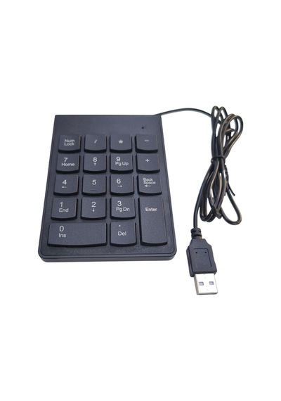 Numerik Keypad 18 Tuşlu Kablolu Numpad Klavye Numara Klavyesi