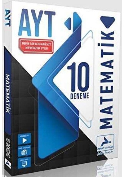 AYT Matematik 10 lu Deneme Paraf Yayınları